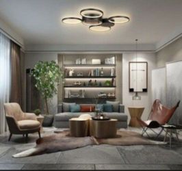 Modern Matte Black Metal Ceiling Light Mount