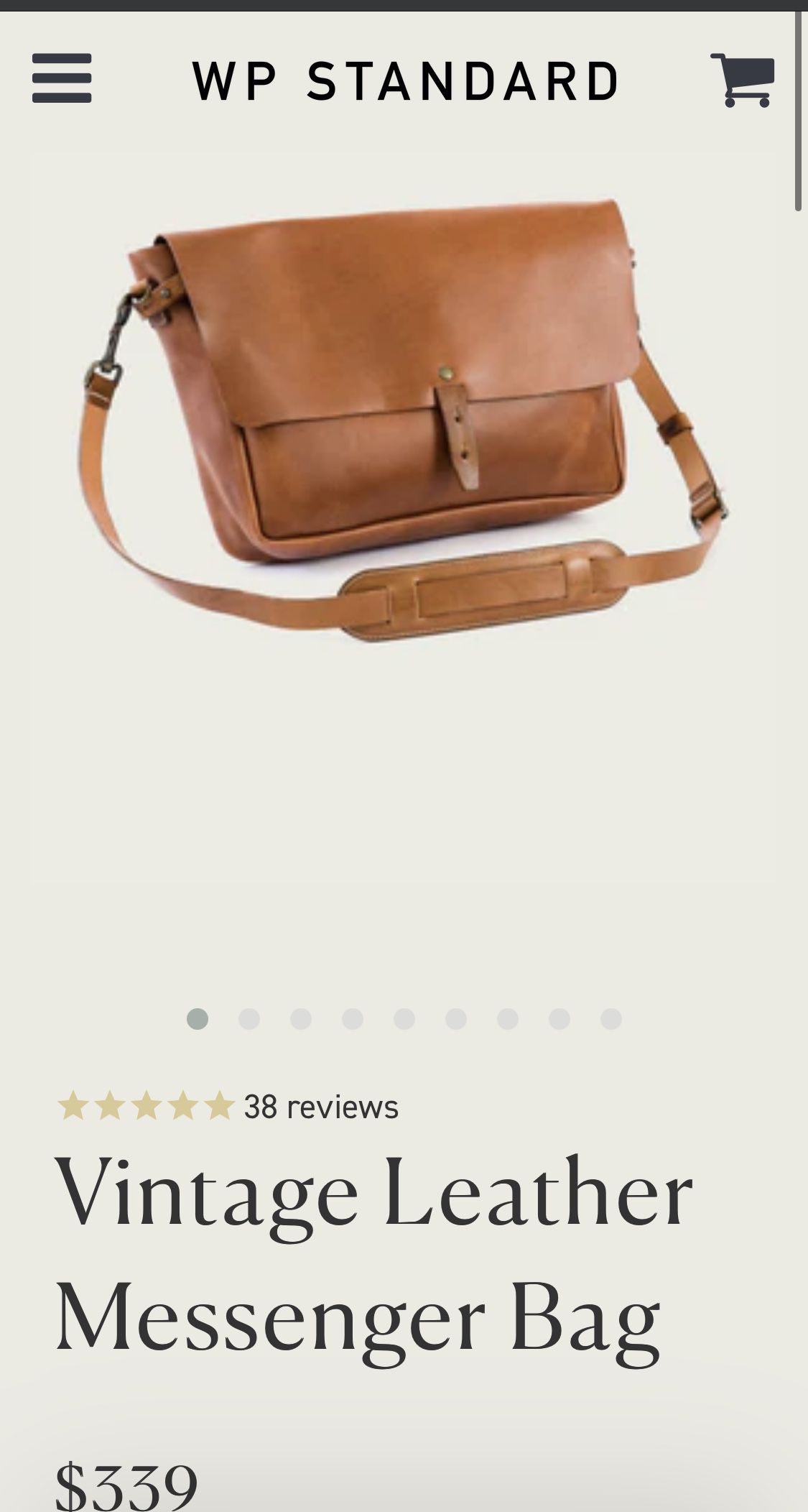 WP Vintage Leather Messenger bag