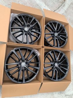 Toyota Camry rims 19” OEM Factory Wheels Rines new gloss black powder coated ( exchange available )( Cambio Disponible ) fits Camry Avalon rav4