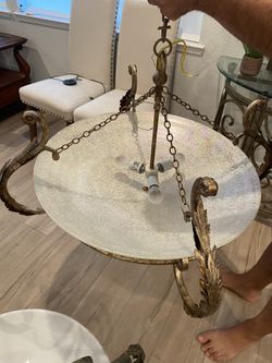 Large Gold Chandelier 