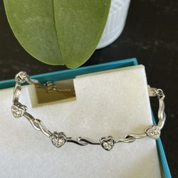 Sterling Silver Diamond Accent Bracelet 