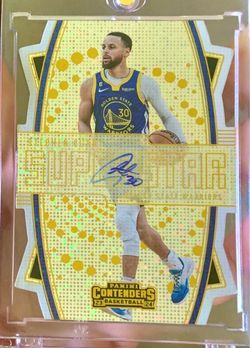 Stephen Curry 2023-24 Panini Contenders Superstar Auto Card