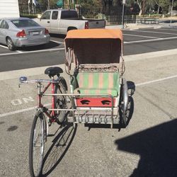 Rare Vintage Rickshaw Bicycle