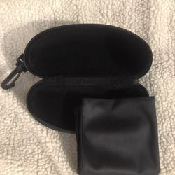 Eva hard shell Sunglasses Case w/ Cleaning Cloth