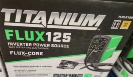 TITANIUM Easy-Flux 125 Amp Welder