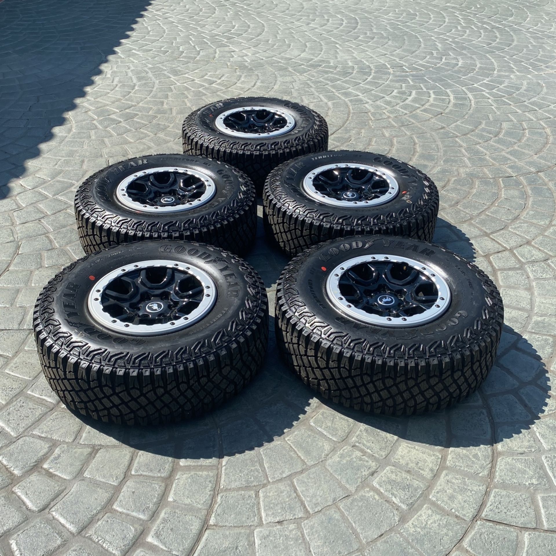 Ford Bronco OEM Beadlock Wheels and Tires SASQUATCH