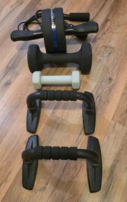 Dumbells and shoes rack