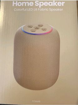 Gems Home Speaker Colorful LED Lit Fabric,speaker Gold new sealed