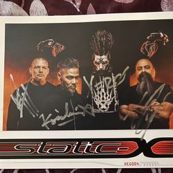 Static X Signed Poster