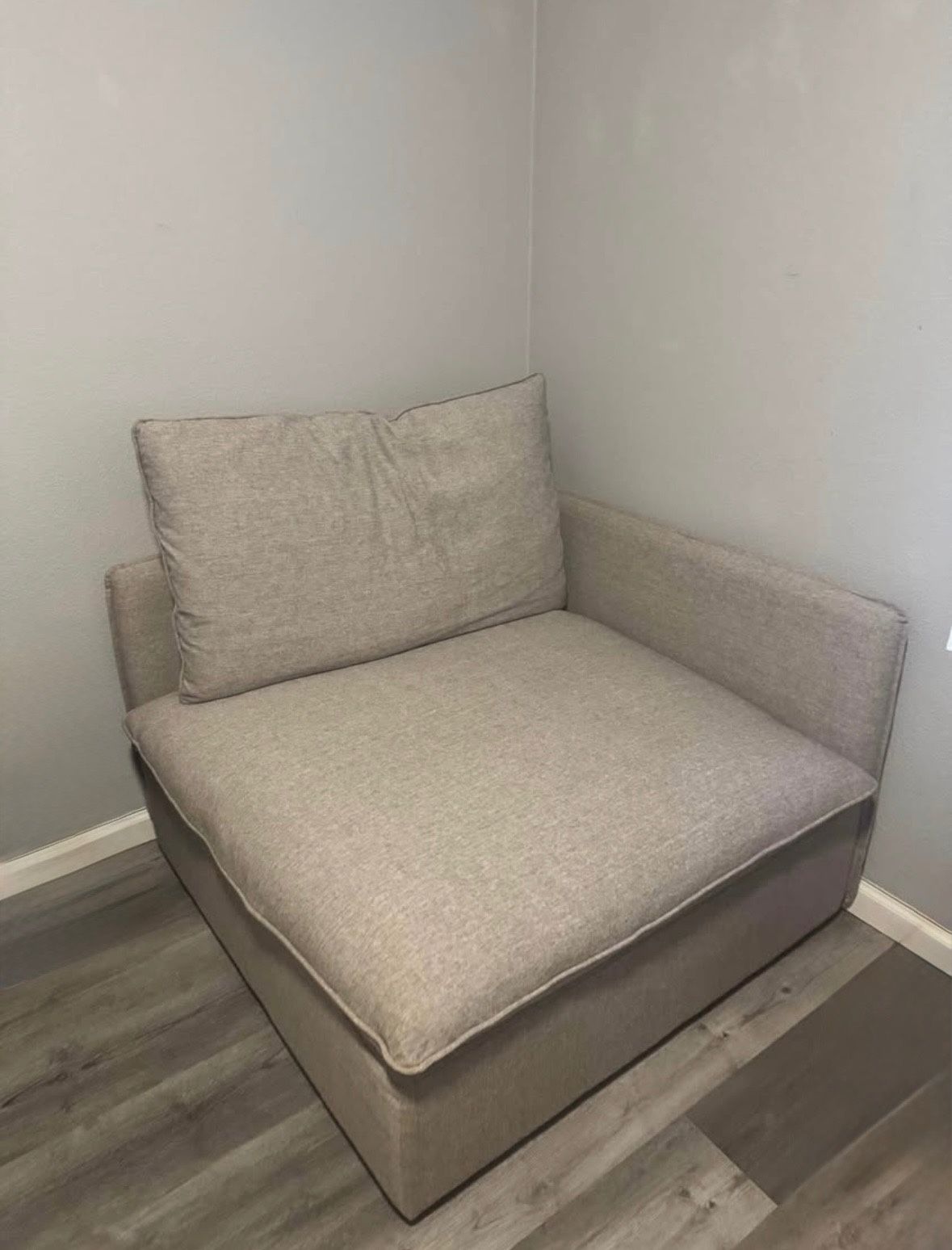 Cb2 linen Corner Chair