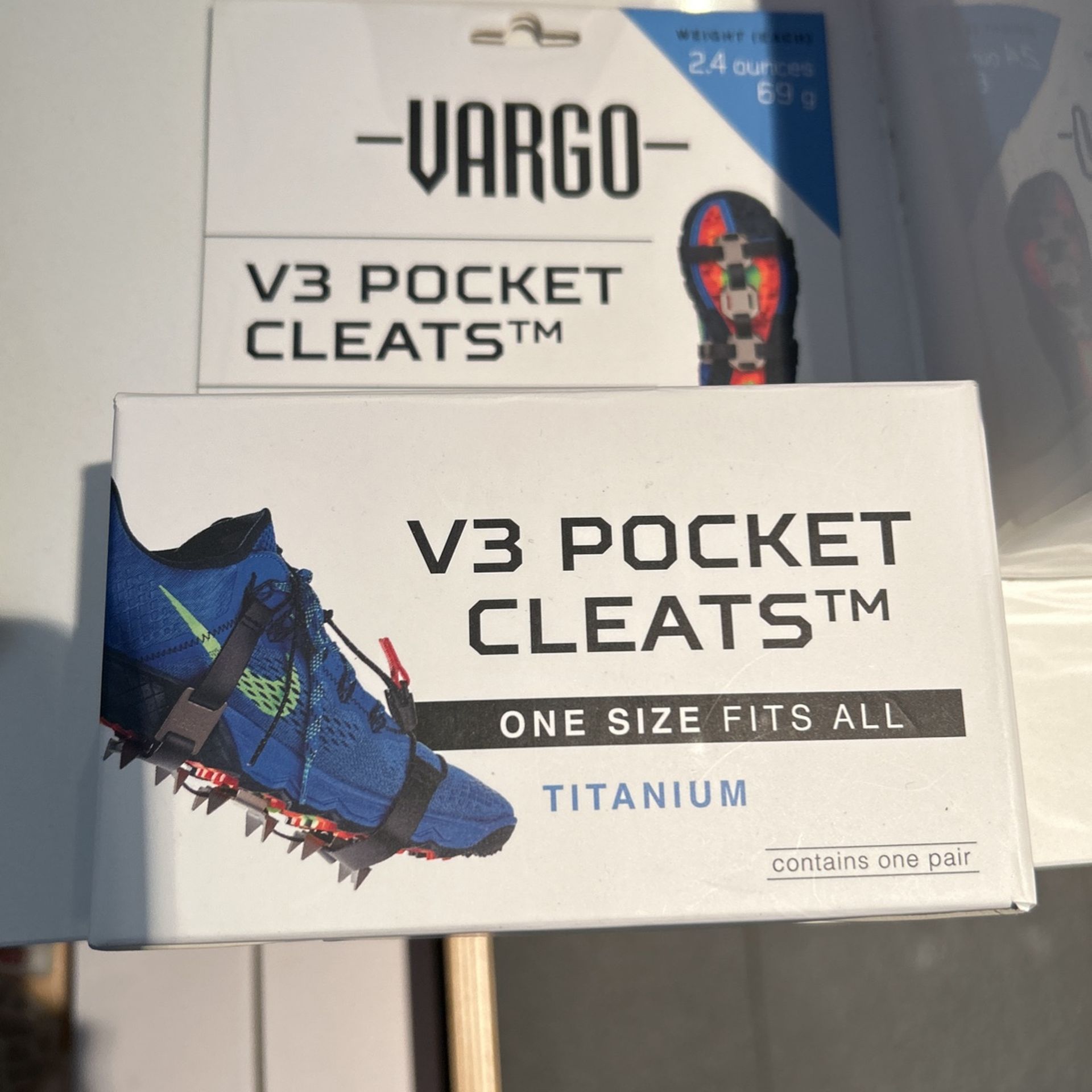Vargo Pocket Cleats, microspikes, Titanium