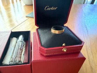 Authentic Cartier Love Ring Rose Gold 62mm Size 10