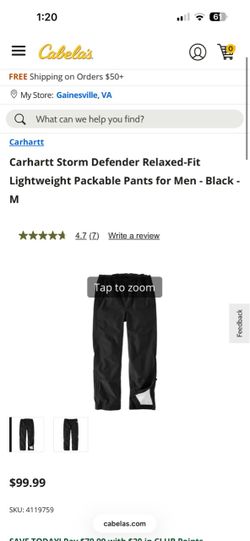 Carhartt Wet weather pants OP3507 Large Regular Item New