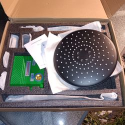 Black Shower Head With Pipes