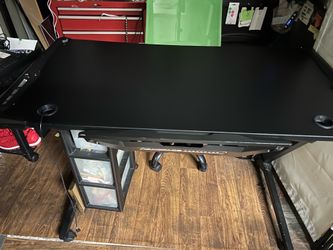 Van space fiber optic gaming desk