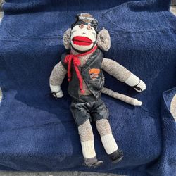 Vtg Harley-Davidson HD Biker Chick Girl Sock Monkey Motorcycle Mama 18” Plush 