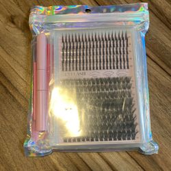 DIY Manga Volume Cluster Lash Kit – Mixed Length Eyelashes + Lash Applicator