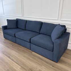 New Modular Blue Sectional Couch