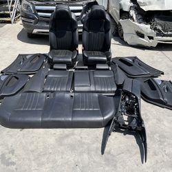 2015 BMW M5 F10 Black Leather Interior Set Seats Door Panels