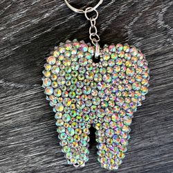 Bling Tooth Keychain 