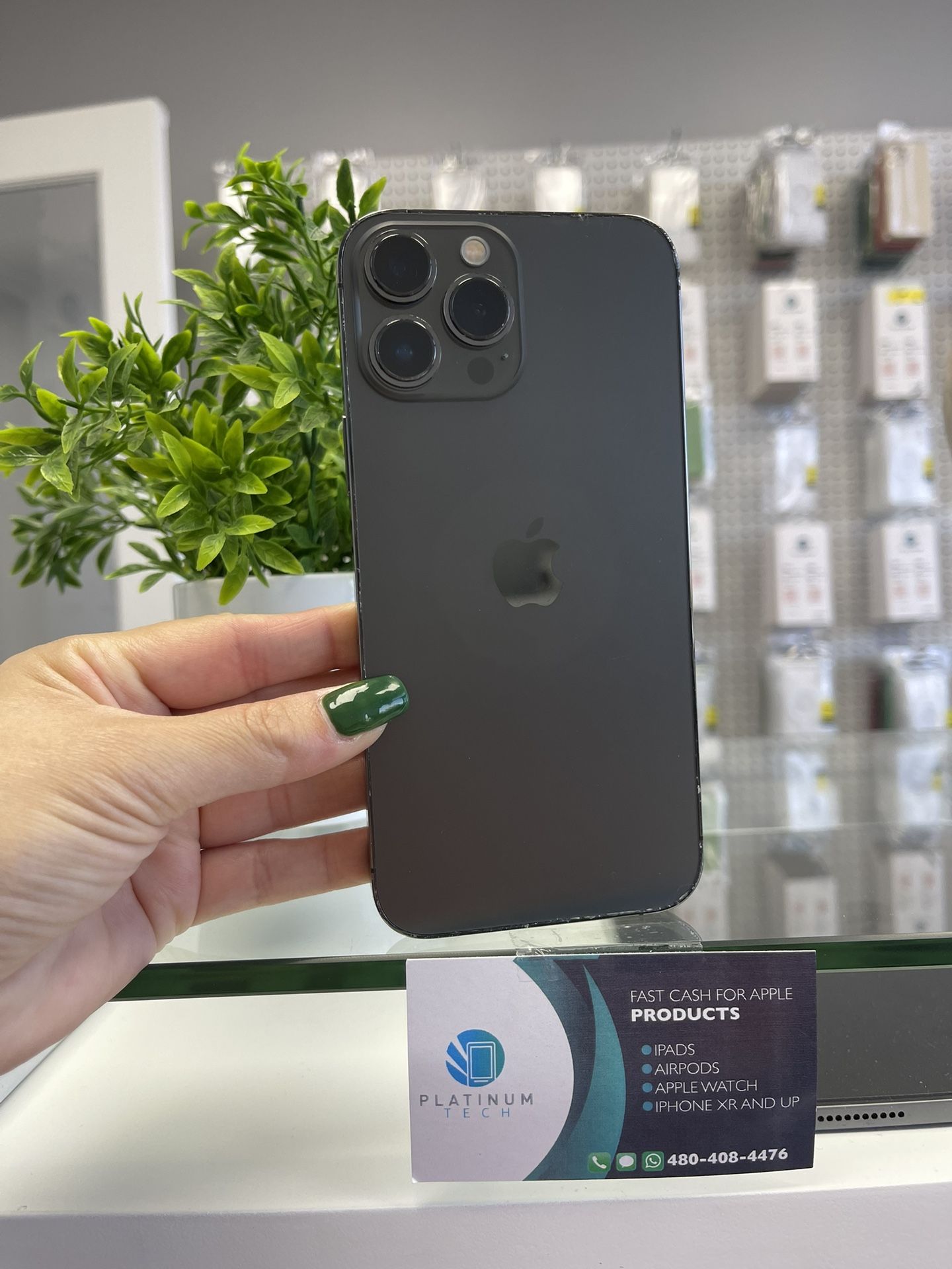 iPhone 13 Pro Max 128Gb Black Color New Screen Installed