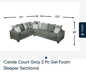 Grey sectional couch