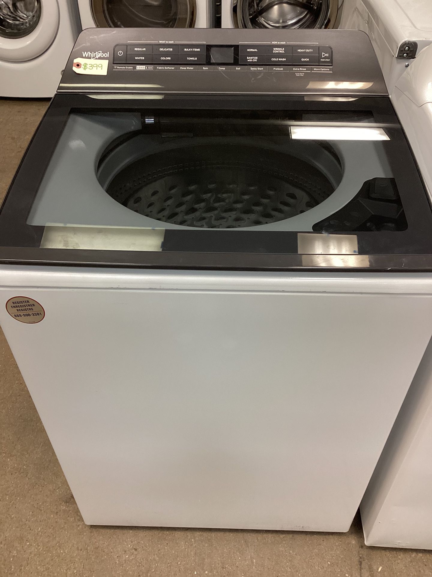 Whirlpool 5.3 cu.ft. Top Load Washer