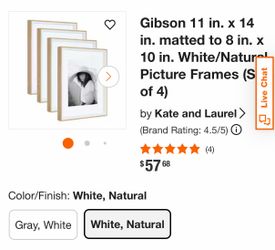 Unopened box of picture frame set