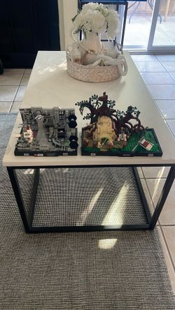 LEGO star Wars Diorama Dagobah Jedi Training and Trench Run INCOMPLETE