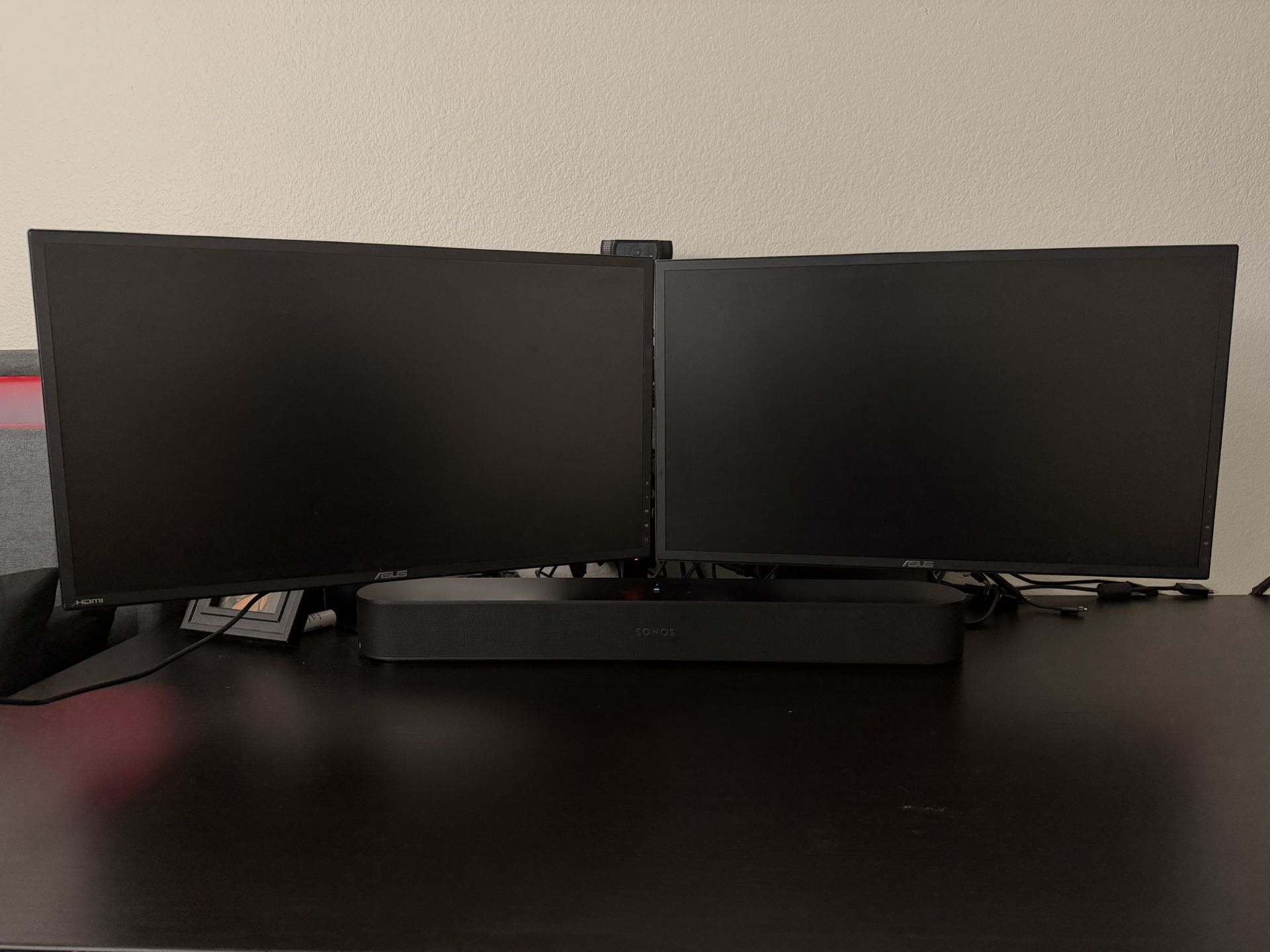 Selling 2 ASUS Gaming Monitors + Dual Monitor Arm - $60