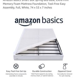 Amazon Basics Smart Box Spring Bed Base, 