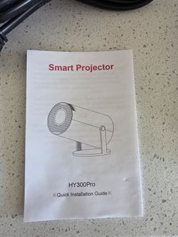Brand New Mini Smart Projector + 120" Screen Bundle (Wi-Fi, Bluetooth, Android)