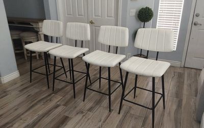 Four counter Height bar stools