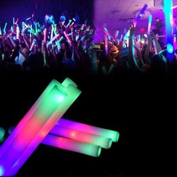 LED Light Up Foam Sticks ,  Color Changing Glow Party Supplies for Halloween, Raves, Concert, Wedding events 