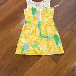 Lilly Pulitzer Mila Yellow Floral Dress