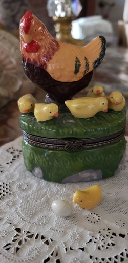 Sweet adorable mother hen with baby chicks