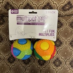 New 2 Dog Ball Toys 