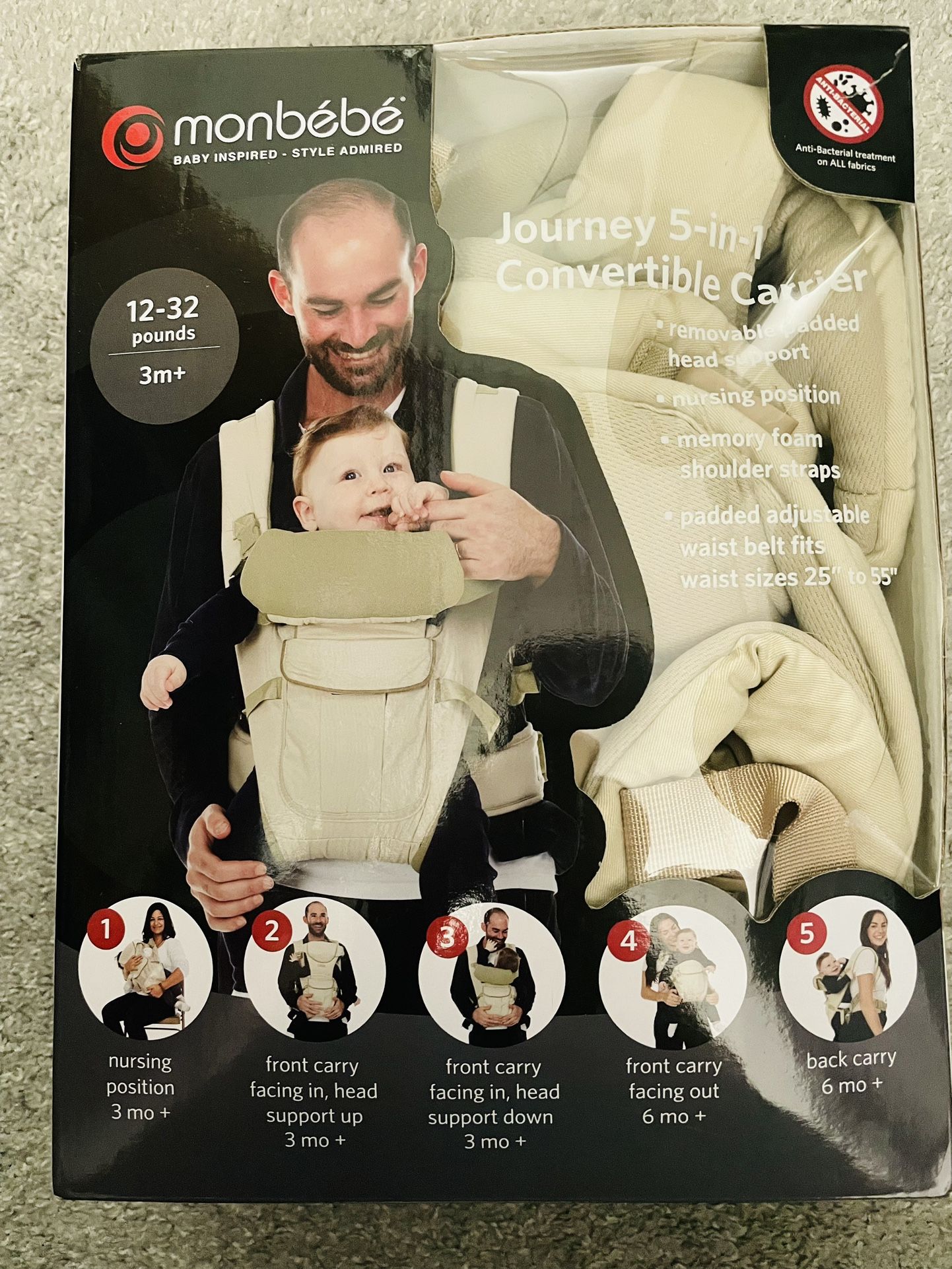 Monbebe 5-in-1 Convertible Carrier