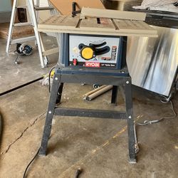 Ryobi 10 In Table Saw Used 