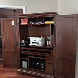 Computer Armoire in Fawn Cherry by Riverside Furniture