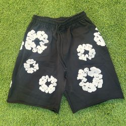 Denim tear shorts