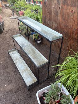 Tiered Metal Plant Stand
