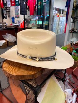 Sombrero de Palma de 5000X con toquilla de plata original