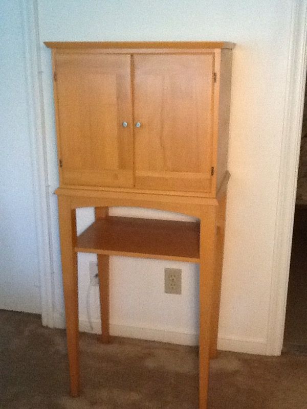 Ethan Allen Storkie Cabinet - Maple Natural Wood