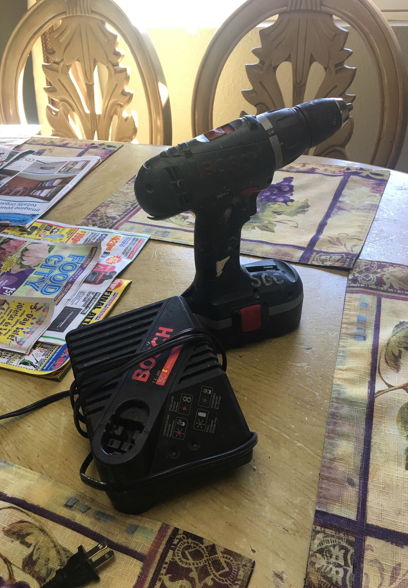 Bosch drill and charger