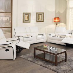 🔥GREAT PRICE🔥 3PC Manual Recliner Sofa Set (Sofa - Love - Chair)