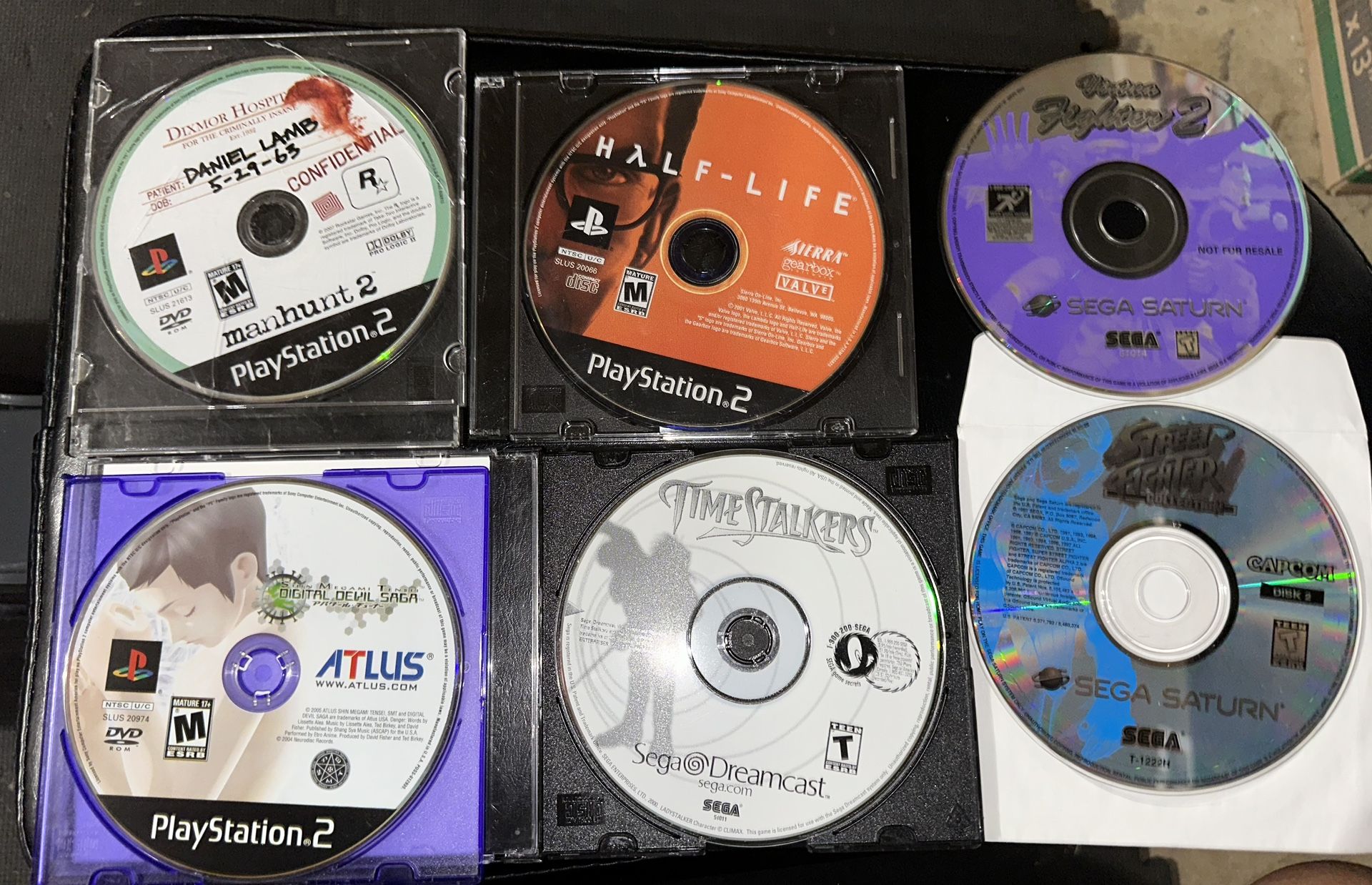 Video Games (Sega Saturn/PS2/Dreamcast Games