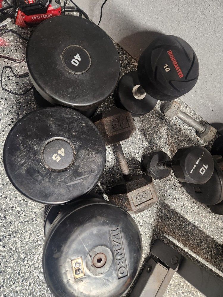 Single Dumbbells 10 40 45 Gym Weights