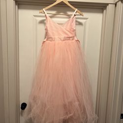 Pink Flower Girl Dress