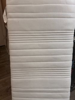 White Foam Mattress and Frame